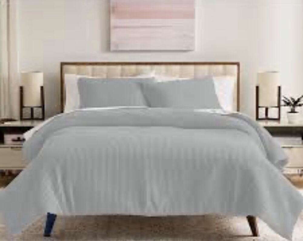 Sonoma Goods For Life Andorra Gray Waffle Comforter Set King/cal KingBedding NWT